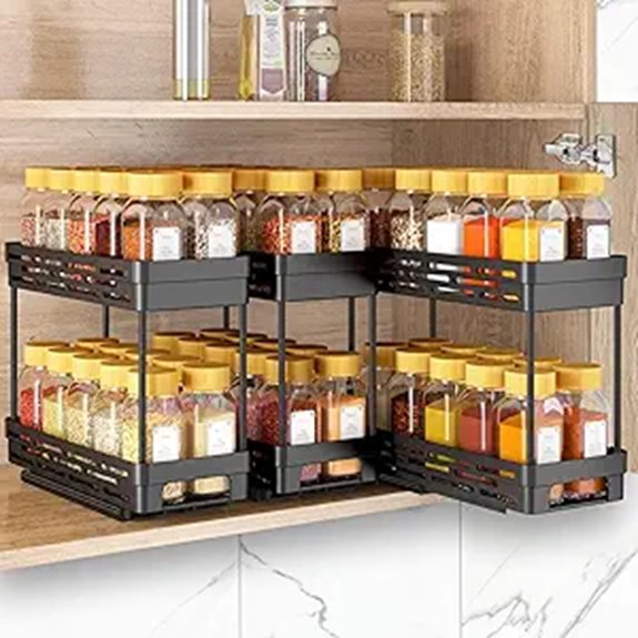 two tier spice rack