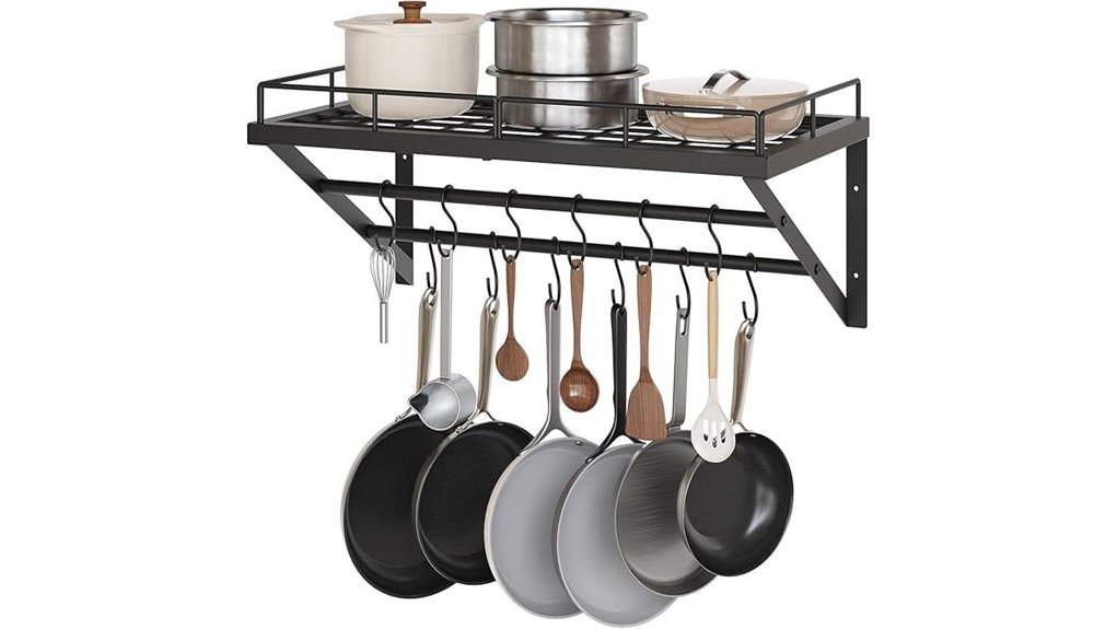 two tier wall rack