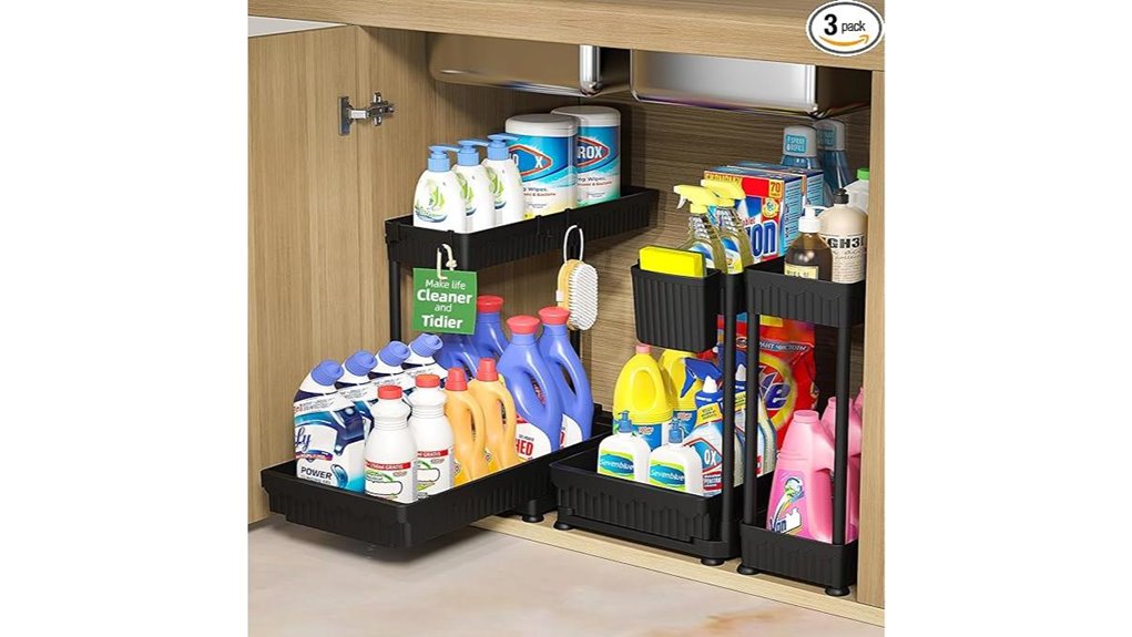 under sink organizer set
