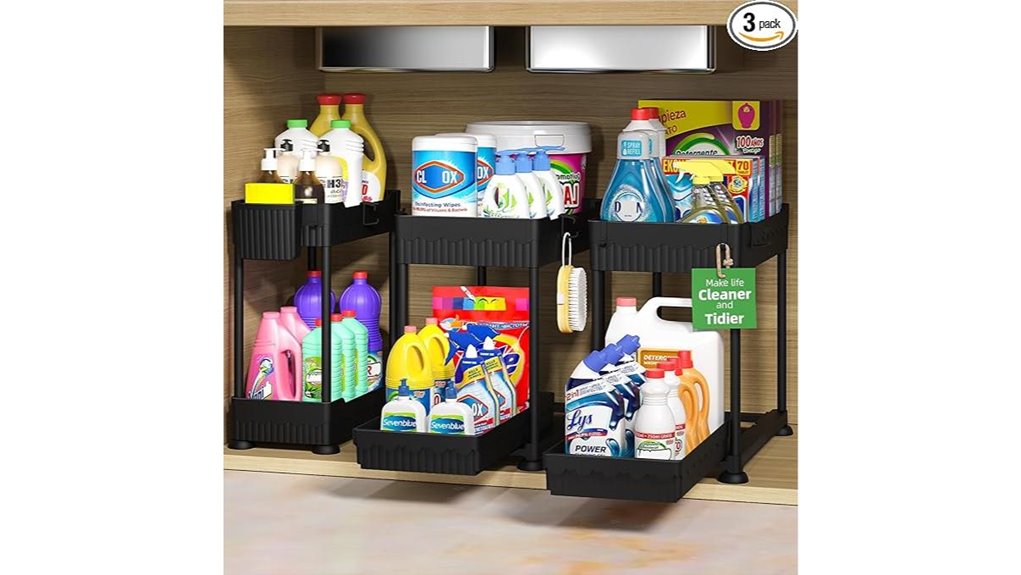 under sink organizer set