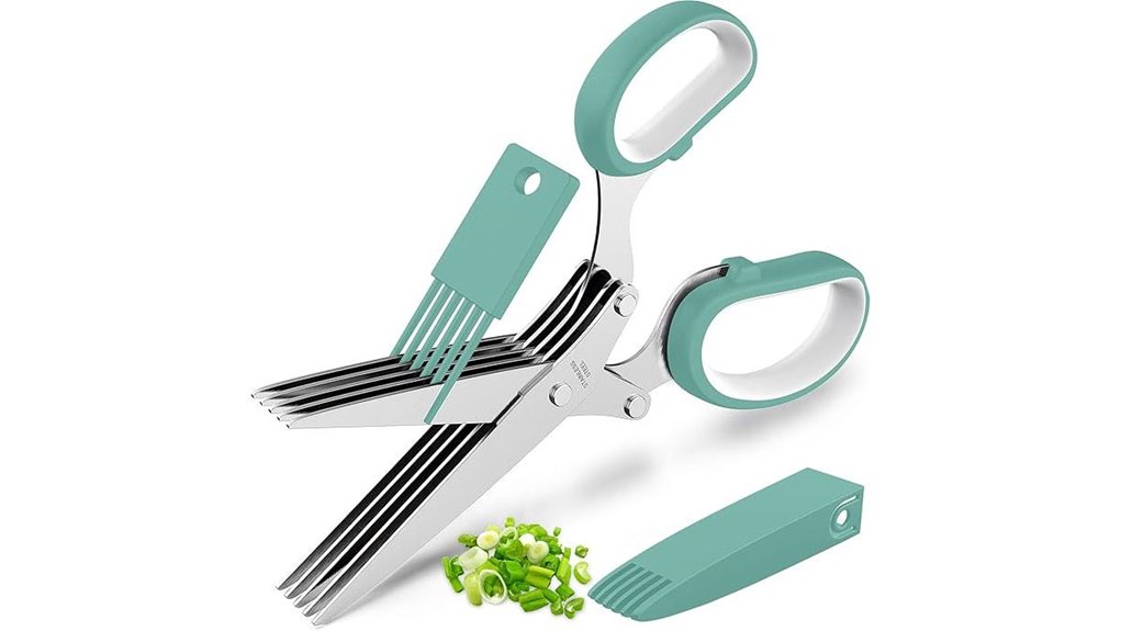 unique blue herb scissors