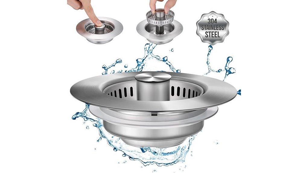 upgraded kitchen sink strainer