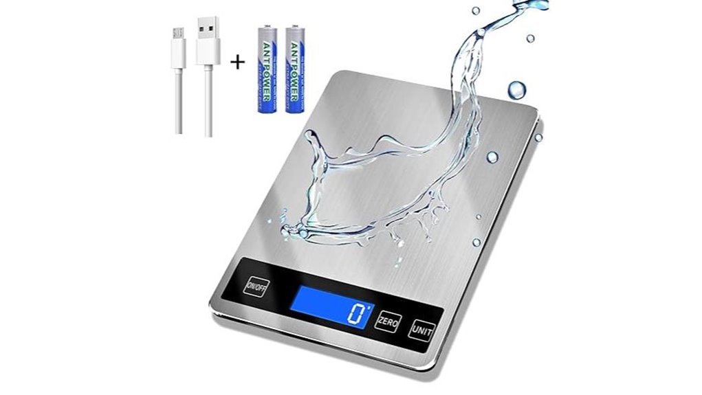 usb charging kitchen scale