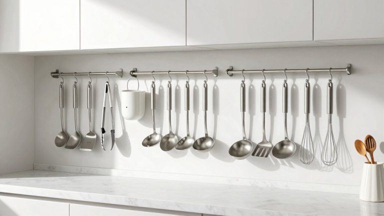 utensil hooks for organization