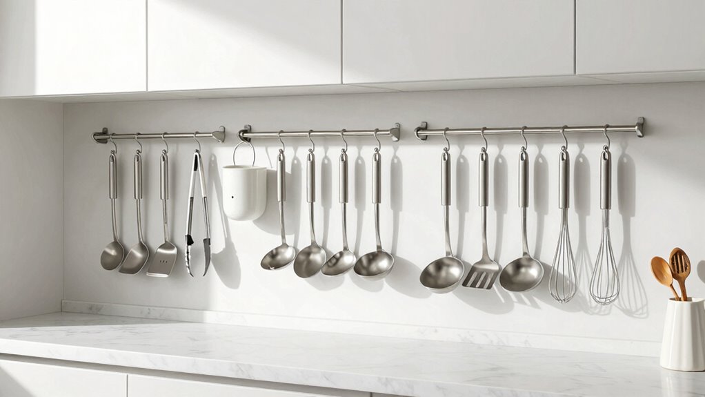 utensil hooks for organization