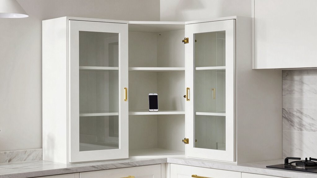 utilize cabinet doors creatively