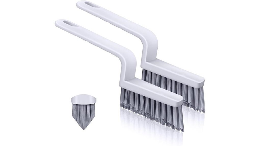 v shaped grout cleaning brush