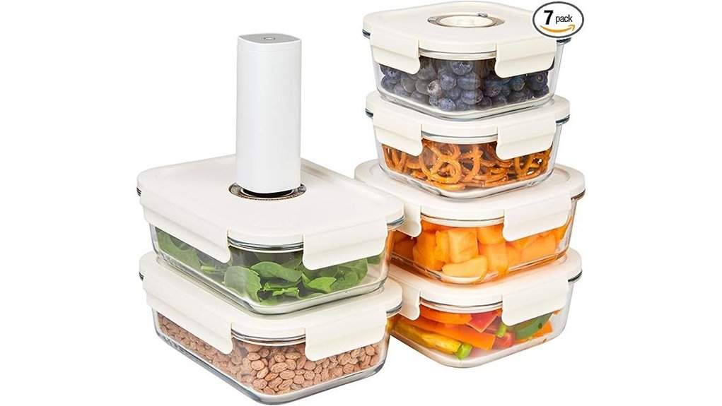 vacuum sealed food storage containers