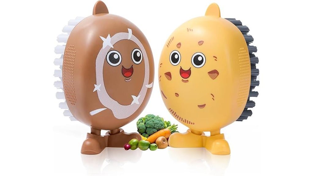 vegetable cleaning brush set