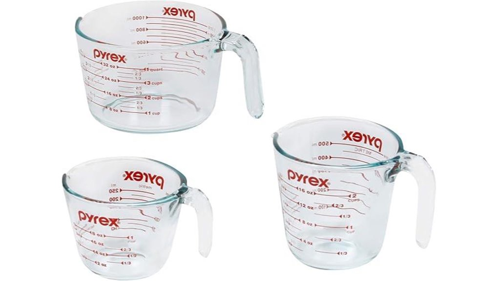 versatile glass measuring cups