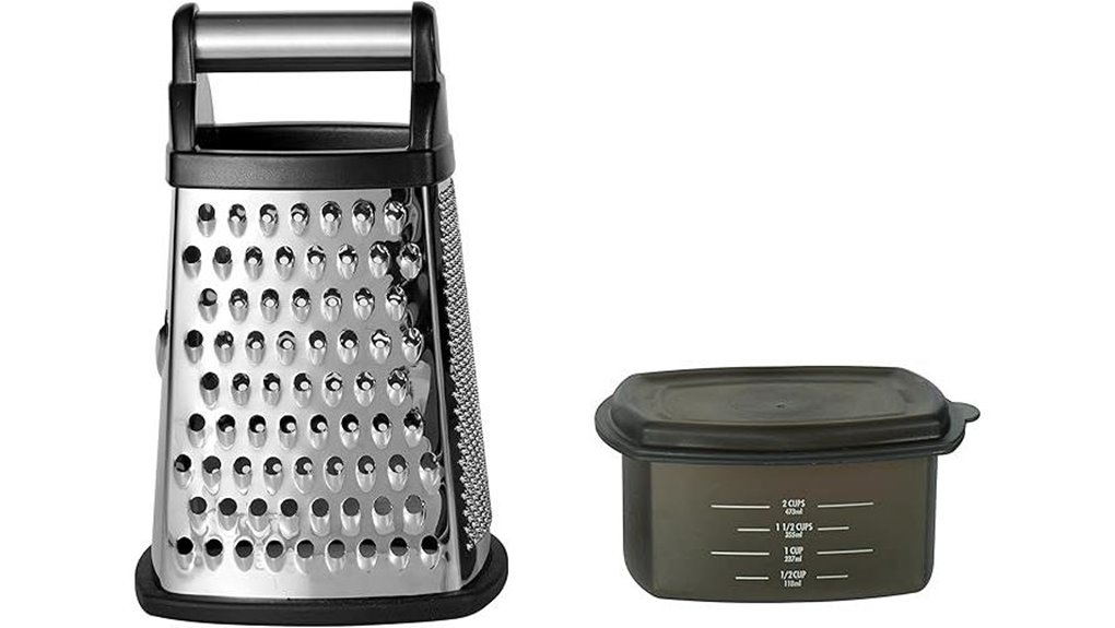 versatile grater with storage