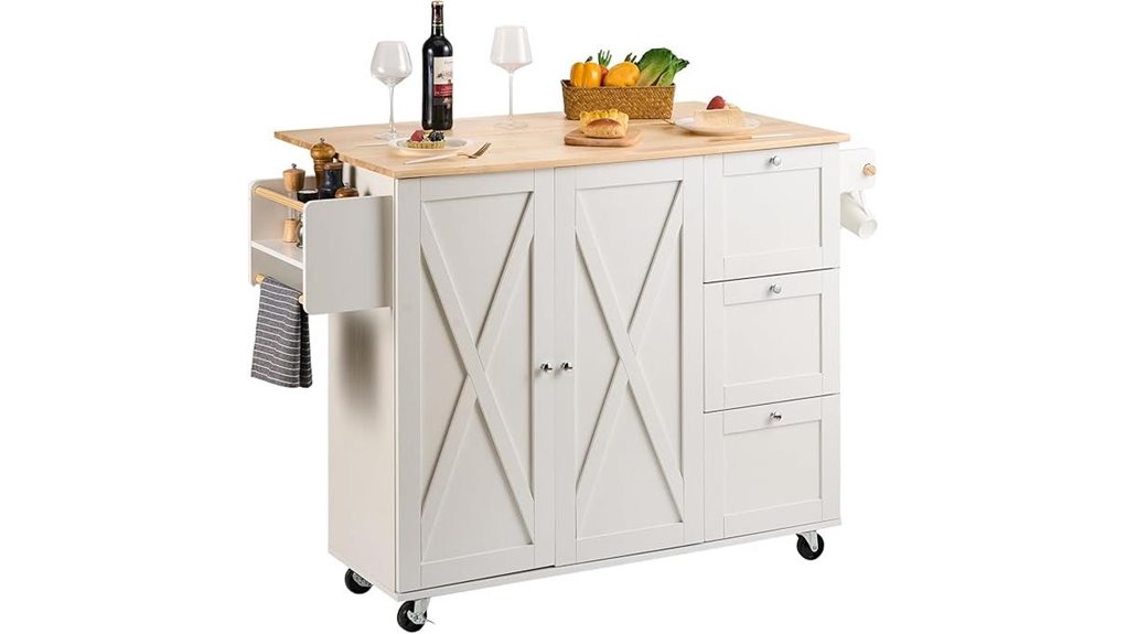 versatile kitchen storage cart
