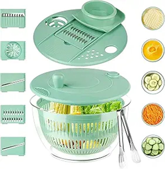 versatile salad spinner slicer