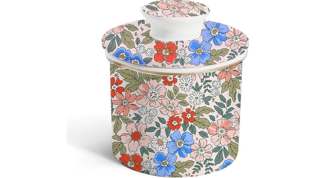 vintage floral ceramic dish