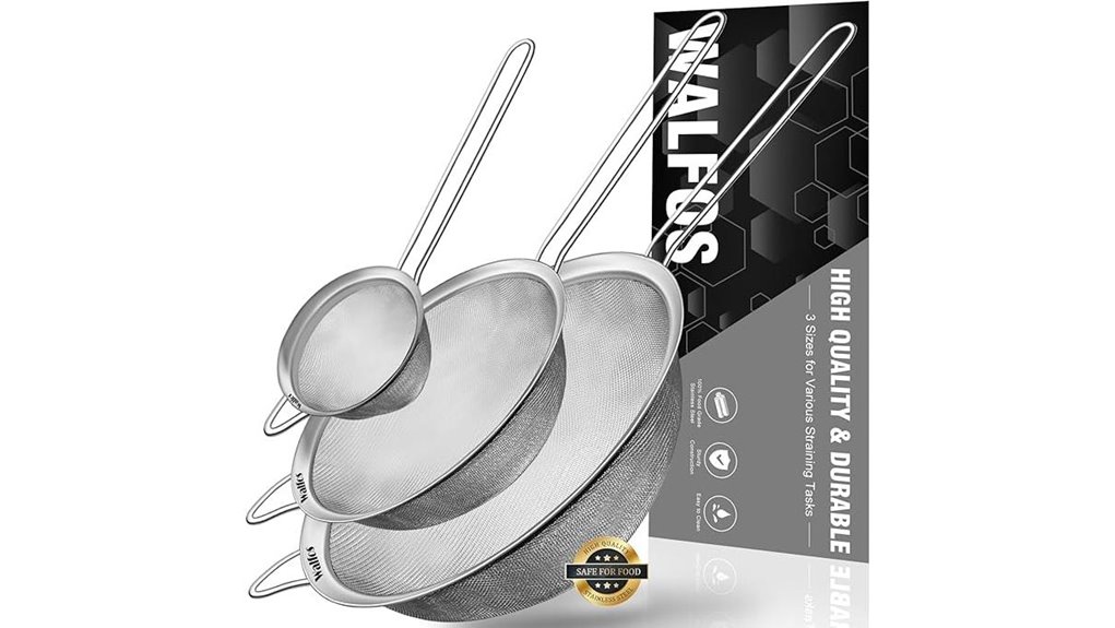 walfos strainers set sizes