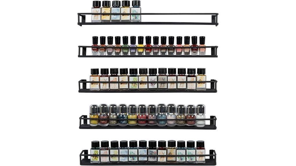 wall mounted metal shelves