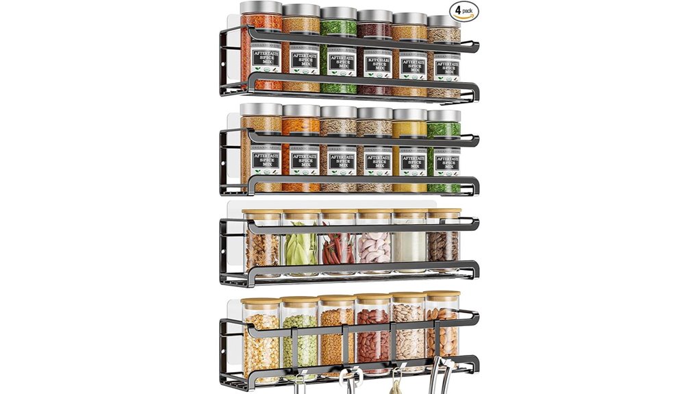 wall mounted spice rack
