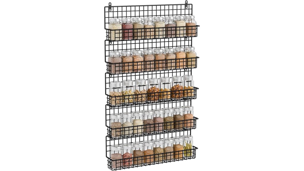wall mounted spice rack