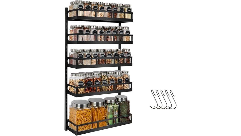 wall mounted spice rack
