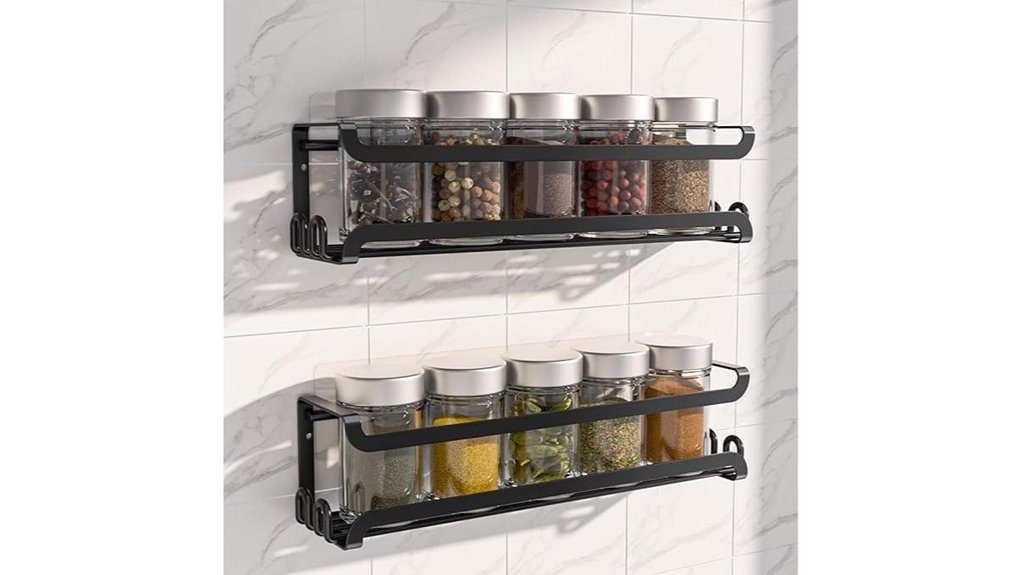 wall mounted spice rack