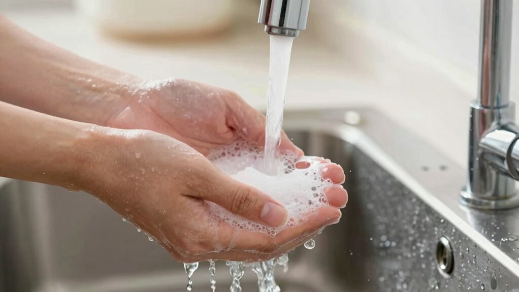 wash hands for safety