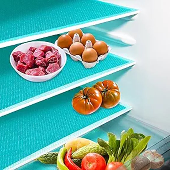 washable refrigerator shelf mats