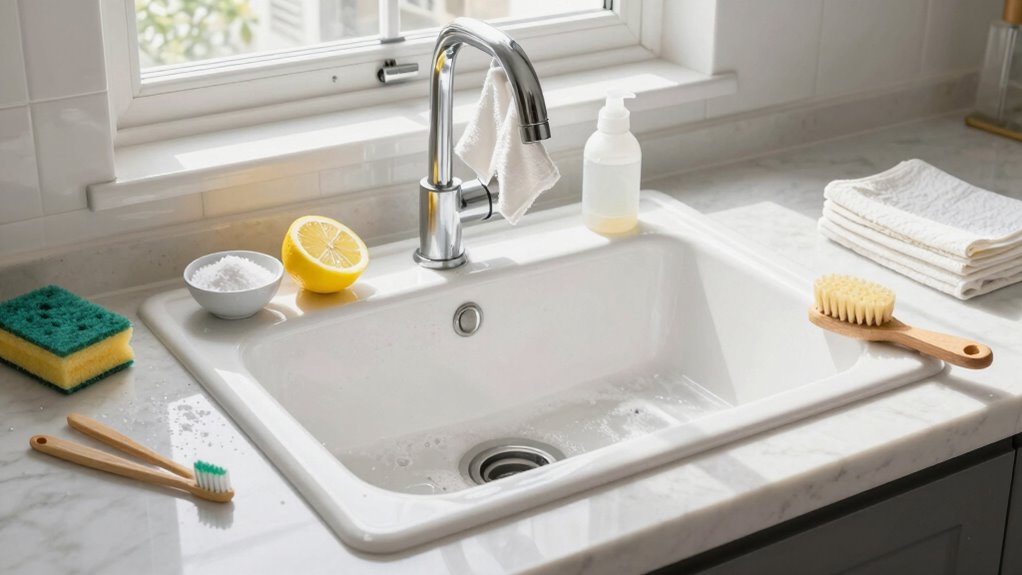 weekly kitchen sink maintenance