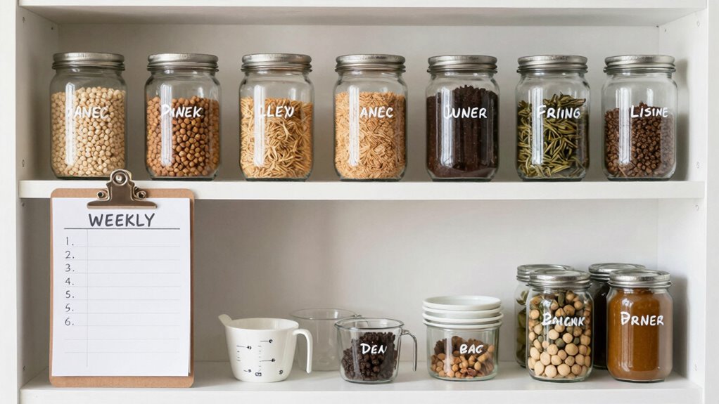 weekly pantry organization check