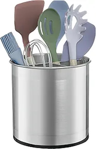 weighted rotating utensil holder