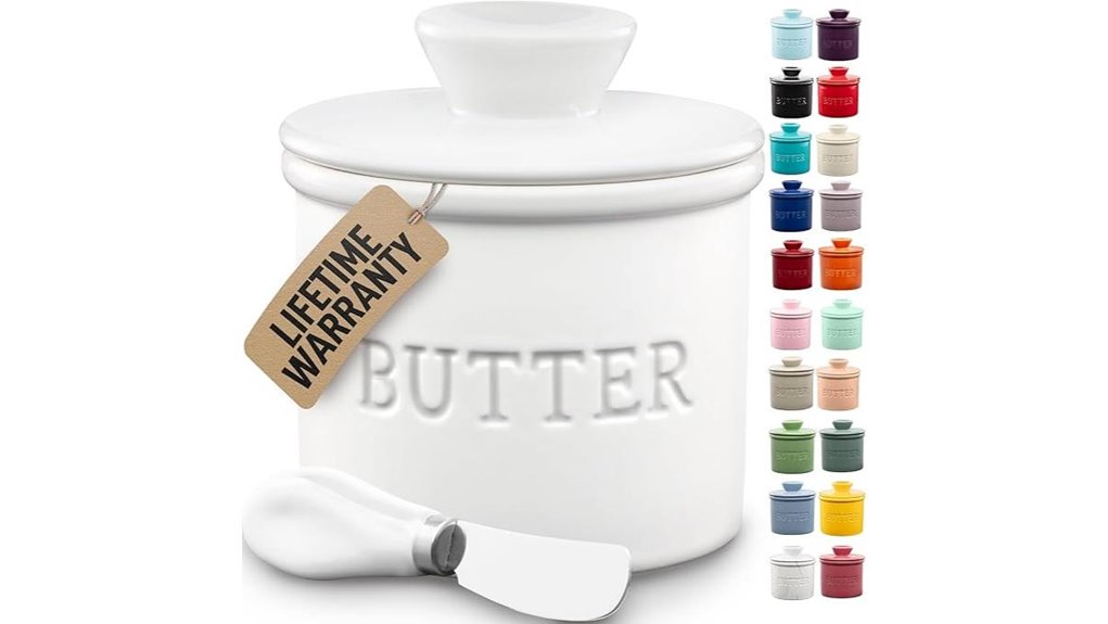 white butter crock lid