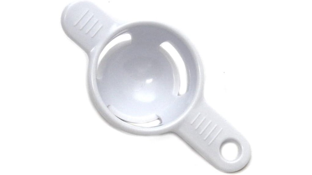 white plastic egg separator
