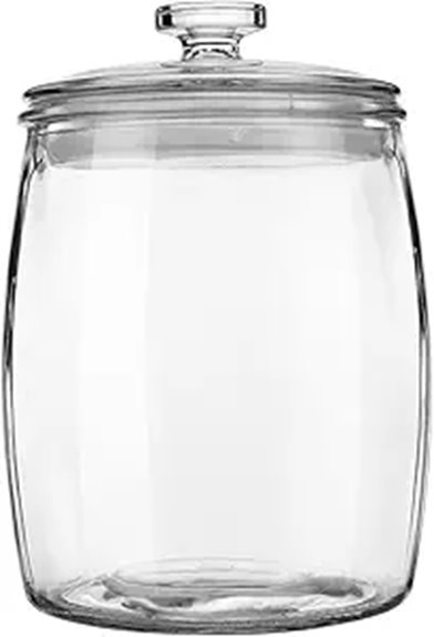 wide mouth glass jar