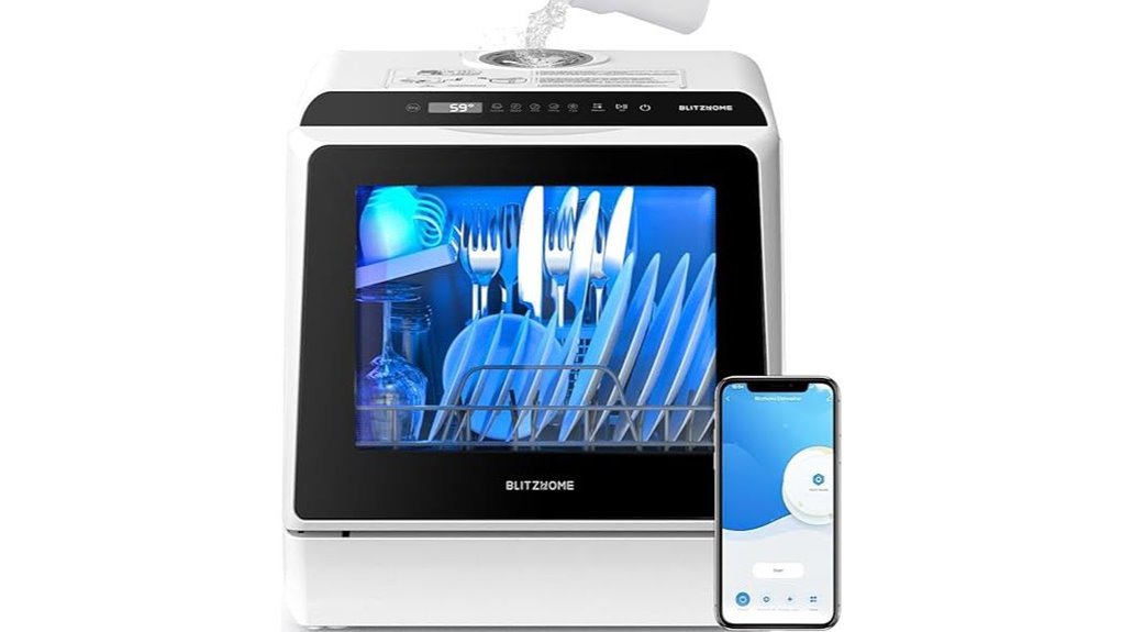 wifi enabled countertop dishwasher