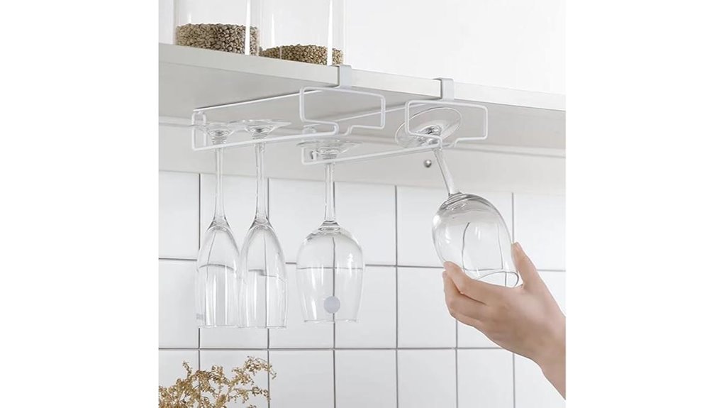 wine glass holder rack