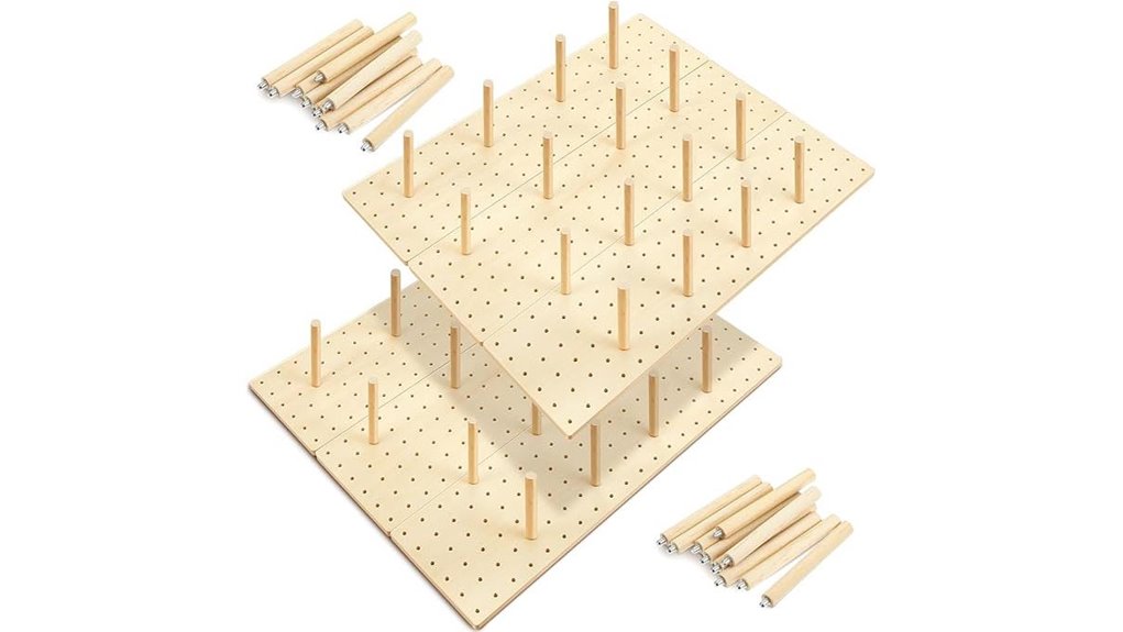 wood pegboard drawer organizer