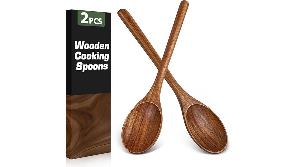 wooden cooking and serving spoons