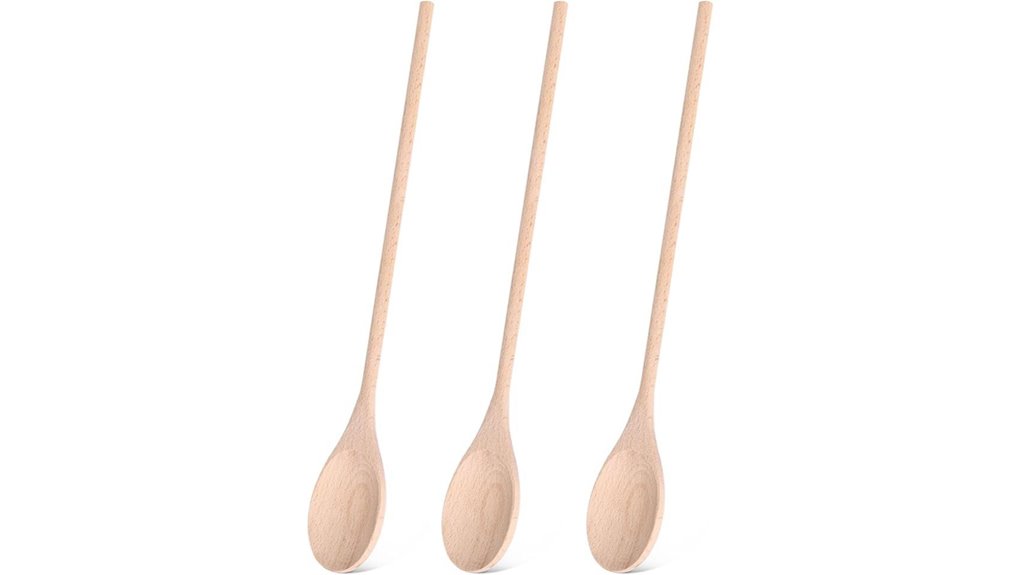 wooden cooking spoon set