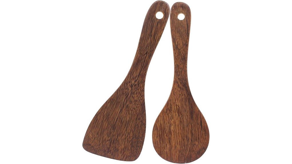 wooden rice paddle set