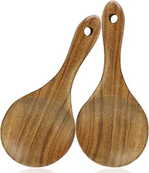 wooden rice paddle set