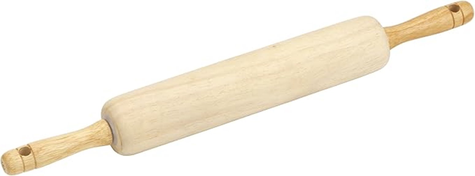 wooden rolling pin 17 inches