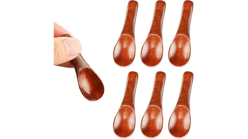 wooden spoons for spices